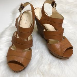 Coach jazlyn platform wedges
